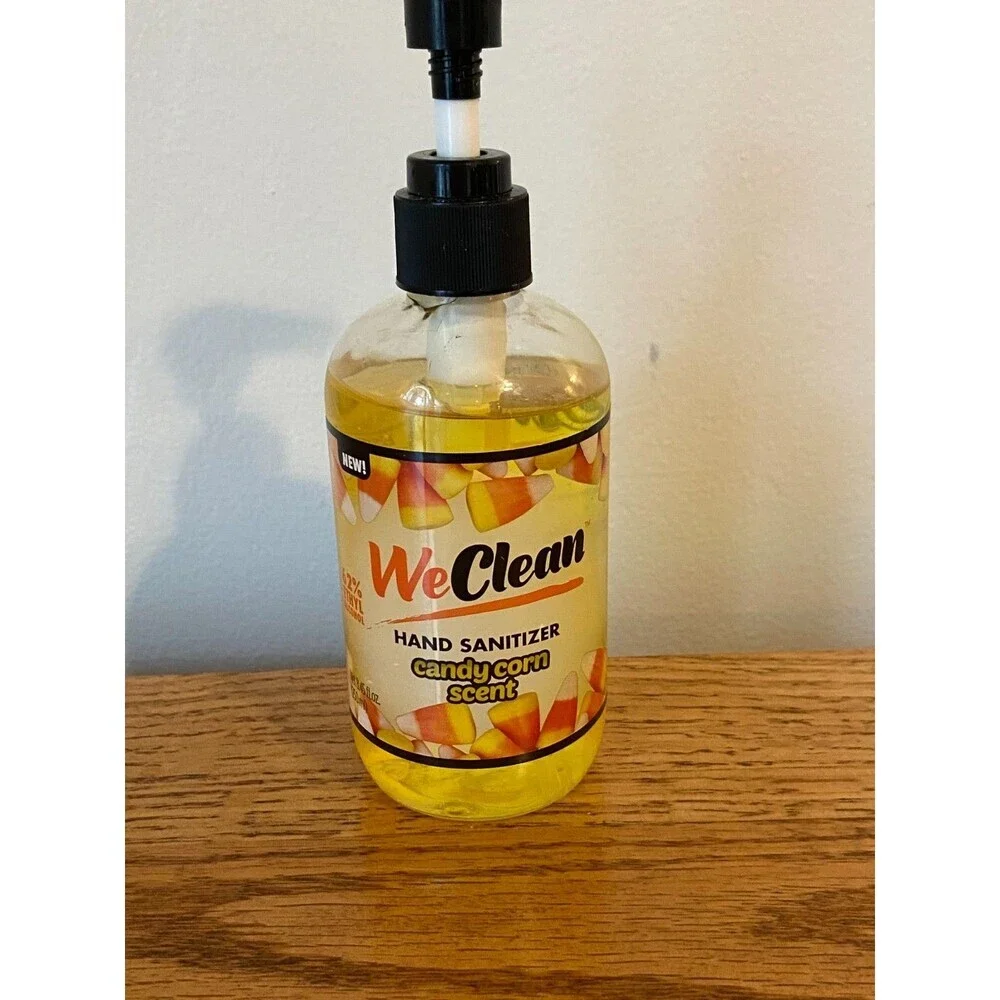 Hand Sanitizer Candy Corn Scent 1ea 8.45oz blt By WeClean-VERY RARE-Fall Autumn